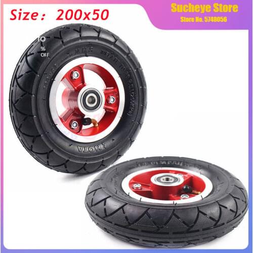 8 Inch 200x50 Tube Tire with Alloy Wheel Rim 200*50 Tyre Wheel Hub for Kugoo S1 S2 S3 C3 MINI Electric BIKE