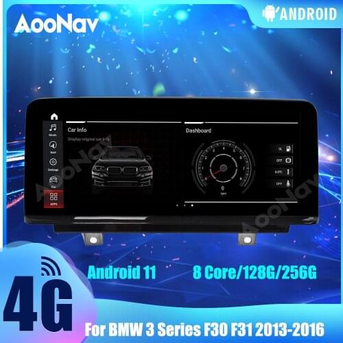 2 Din 256G Car Radio For BMW 3 Series F30 F31 2013-2016 Android 11 Touch Sceen GPS Navigation Autoradio Multimedia Player