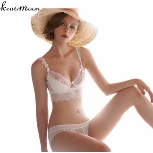 Free shipping 2018 sexy lace bra brief sets loita bra set sexy girl ultra-thin summer bra for women underwear bra set