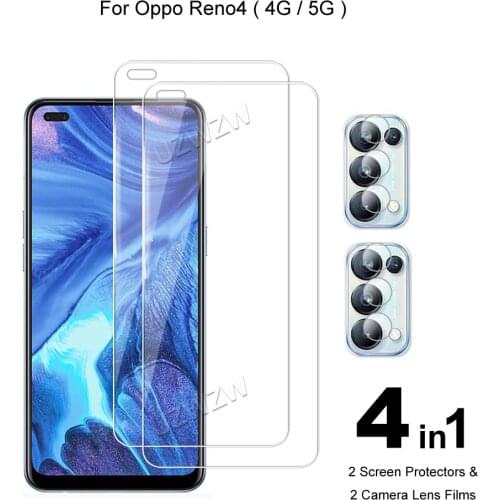 For Oppo Reno4 5G / 4G Reno 4 Camera Lens Film Protective Glass Screen Protector Guard Tempered Glass