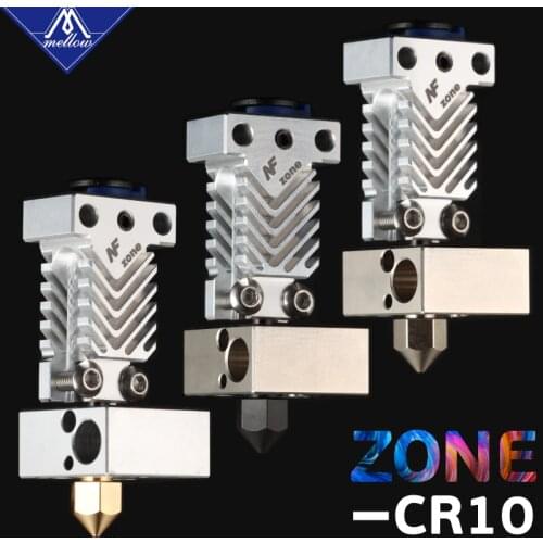 Mellow NF Zone-CR10 Hotend Extruder Kit Aerospace Materials For Creality Ender 3 Micro Swiss MK8 Nozzle 3D Printer Parts