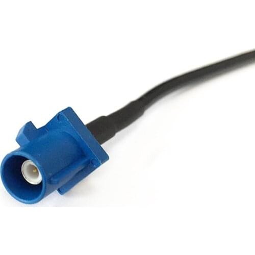 Fakra C male plug 5005 Bule SMB coax connector pigtail cable RG174 20cm GPS Antenna Extension Cable