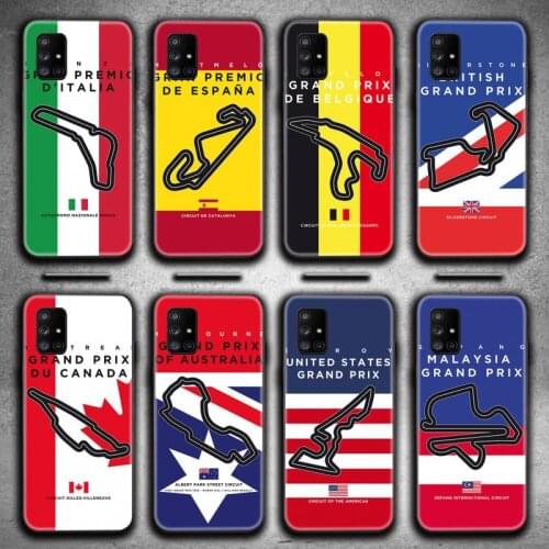 Formula 1 Racing Circuit Phone Case For Samsung Galaxy A21S A01 A11 A31 A81 A10 A20E A30 A40 A50 A70 A80 A71 A51