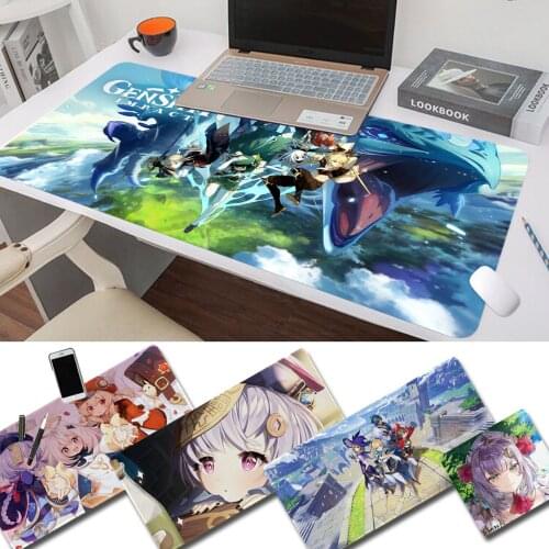 YNDFCNB Genshin Impact game Hot Sales Comfort Mouse Mat Gaming Mousepad Size for mouse pad Keyboard Deak Mat for Cs Go LOL