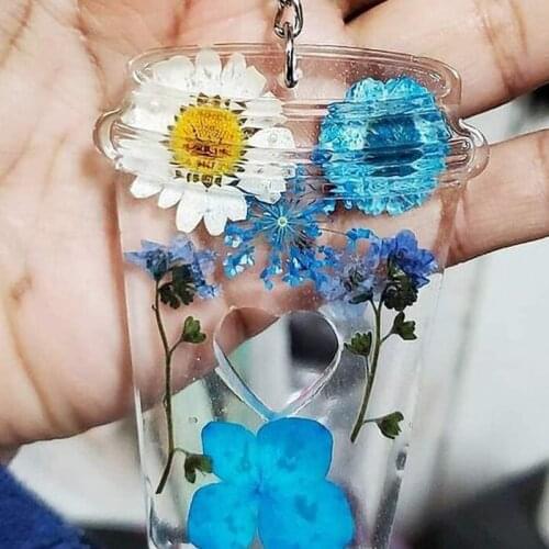 Coffee Cup Keychain Epoxy Resin Mold Earrings Pendant Silicone Mould DIY Crafts Jewelry Necklace Casting Tools