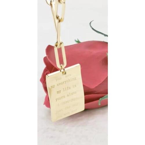 Fashion jewelry steel necklace