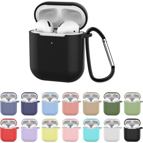 Soft Silicone Case for Apple AirPods 2nd Shockproof Cover for Apple AirPods 2 Earphone Cases for Thin Air Pods Protector Case