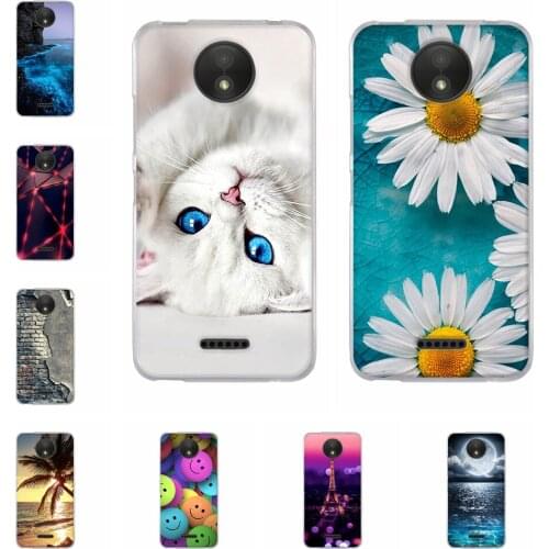 Soft Silicon Case For Motorola Moto C 5.0 inch Back Phone Cover Case For Motorola Moto C Case Cute Cat Painted Pattern