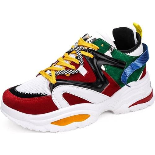 Casual Shoes Men Breathable Sneakers high quality adults Masculino ZapatillaNew Trend Fashion Cheap Lace Up Color matchingCouple