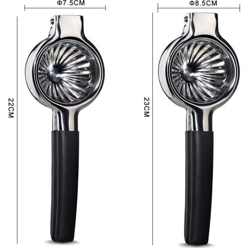 Lemon Manual Juice Squeezer Hand Press Citrus Juicer 304 Stainless Steel Silicom Handle Kitchen Tools Fresh Juice Maker