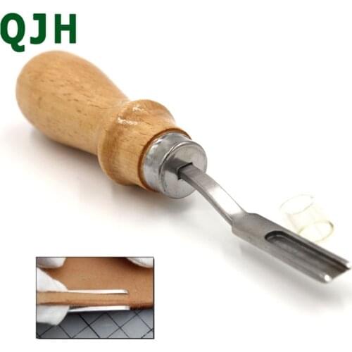 High Quality DIY Handmade French Style Leathercraft Leather Edge Beveler Leather Cutting Skiving Trimming Leather Craft Tool