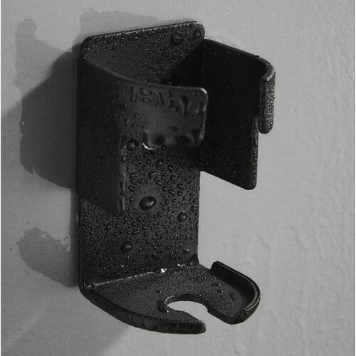 1PC Electric Toothbrush Holder Aluminum Perforation Free Wall Hanging Rack Bathroom Shelf Black/White