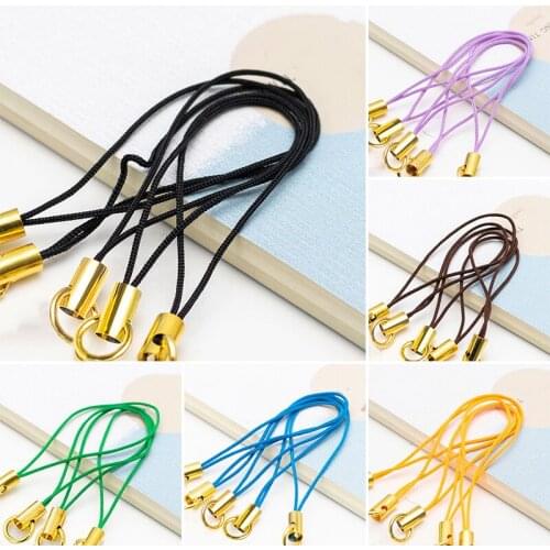 100Pcs Mobile Phone Rope Lobster Clasp Golden Lanyard DIY Handmade Accessories Connector Hook Fastener Making Key Ring