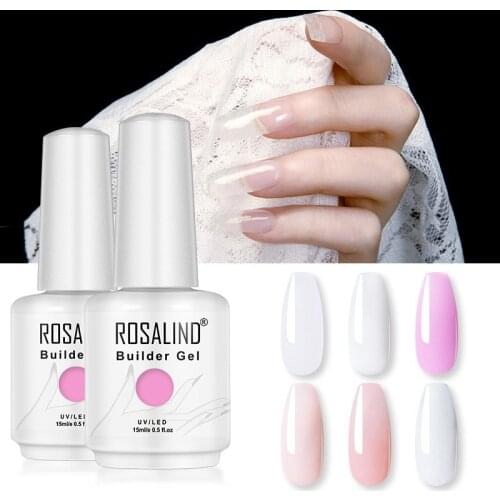 15ML Builder Gel Nail Polish Clear Nail Gel Varnishes For Nail Art Designed Soak Off Semi Permanent UV Lamp Manicure