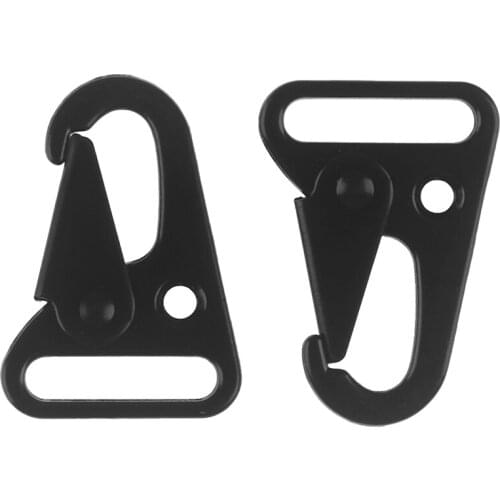 2Pcs HK Type Sling Snap Hook Clips Rifle Strap Gun Attachment Carabiner Buckle