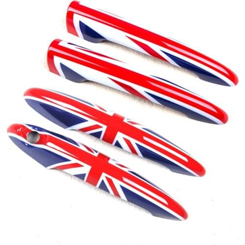 4pcs Door Handles ABS Cover Cap Trim for Mini Cooper R Series R55 Clubman Car Decal Assessoires Decoration Decorative Sticker