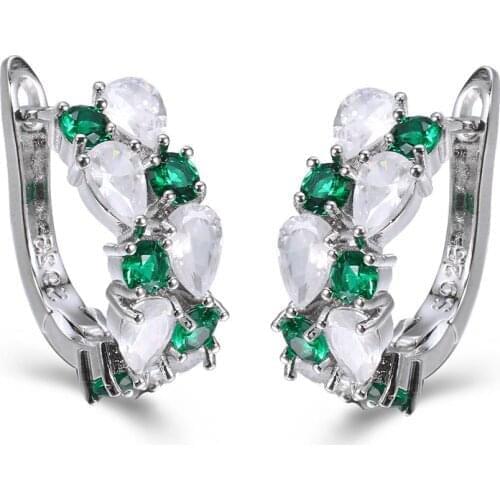 Bettyue New Arrival Green Waterdrop Alternate With Round Cubic Zircon MonaLisa Women Elegant Earring Attend Banquet Best Choice