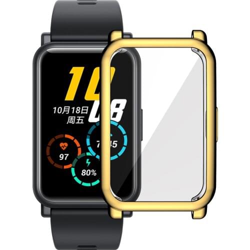 Watch Cover Case For HONOR Watch ES Band TPU Case Screen Protector Cover Full Coverage Plated All-Around Screen Protection