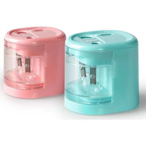 Electric Pencil Sharpener Innovative Automatic Smart Double Hole School Office Stationery Stationery Student