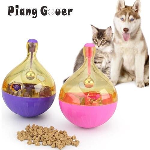 Leakage Food Pet Toy Tumbler Dog Toy Leakage Food Ball Toys Pet Training Exercise Fun Bowl