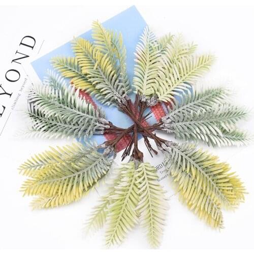 6 pieces Mini tree artificial plants plastic vases for home decor Christmas decorative flower wreath wedding bridal accessories