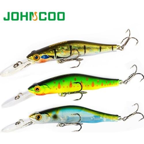 JOHNCOO Orbit 80SP-DR Hard Minnow Fishing Lure Hard Bait Wobblers for Deep Dive 80mm 9.5g High Quality Fishing Bait Wobbler