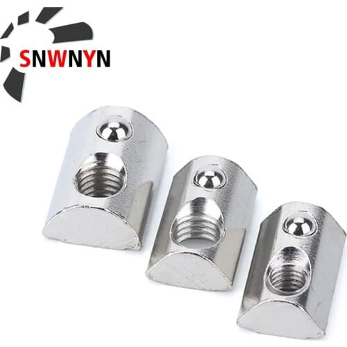 M3 M4 M5 M6 Rivet Nut 20/30/40/45 Series Spring Nut For Aluminum Profile Rivet Nut Tool For Aluminum Profiles Groove 5PCS/Set