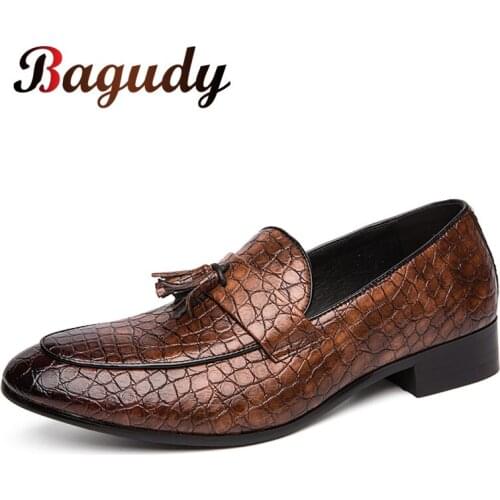 Mens Formal Shoes Dress Casual Shoes Men Business Oxford Shoes Fashion Party Moccasins Comfortable Leather Wedding Pointy Shoes