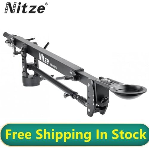 NITZE JIB-AL2120 20KG Load Professional Camera Jib Crane Arm Pan 100mm Bowl Qith Carry Bag For DSLR Video Camera 5D GH5 A7S