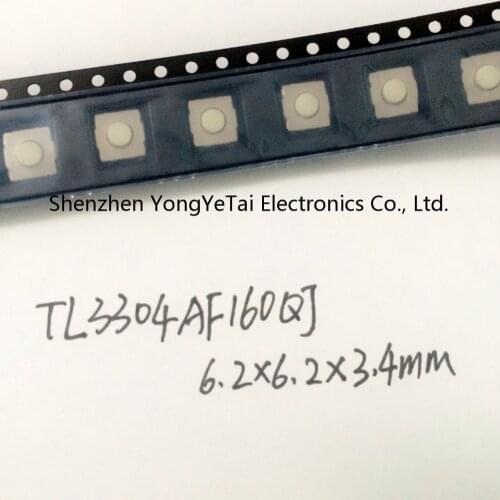 Original E-SWITCH SMD Tact Switch 6.2*6.2*3.4mm soft keys TL3304AF160QJ