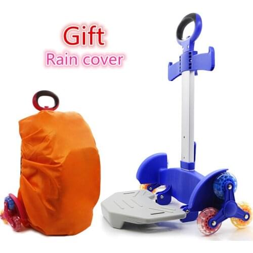 Removabe Metal Handle with Wheels Portable Retractable Folding Trolley for Travel Suitcase Rolling Hand Cart Luggage Parts L801