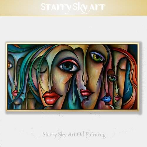 Professional Artist Hand-painted High Quality Kinds of Abstract Portrait Oil Painting on Canvas Special Art Figures Oil Painting