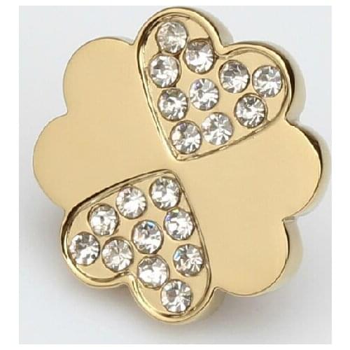 Deluxe glass crystal drawer knob pull gold kichen cabinet handle knob diamond dresser cupboard door furniture knob puls handles