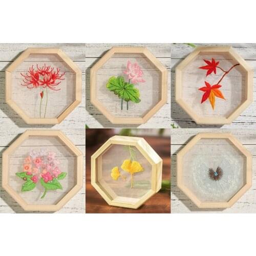 Embroidery Starter Kit with Flower Pattern Hoop Handmade Cross Stitch Kits Needlepoint