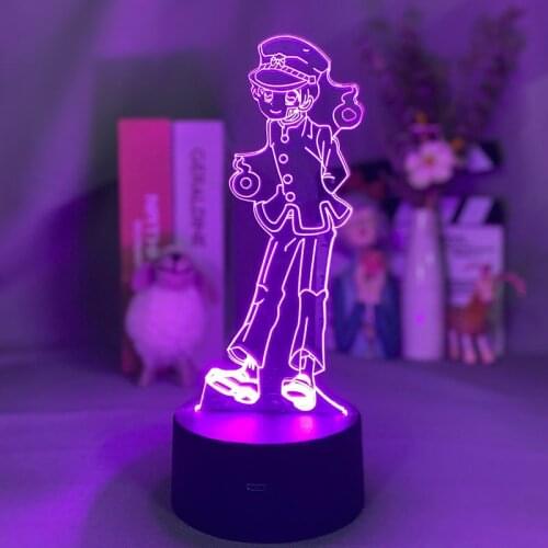 Toilet Bound Hanako Kun Led Night Light for Bedroom Decor Colorful Nightlight Anime Gift 3d Home Decor Table Lamp
