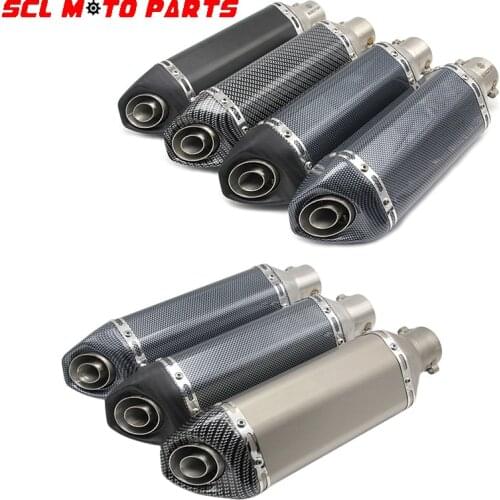 ALconstar-Racing Motorcycle Exhaust Pipe 51mm Modified Scooter With DB Killer For GY6 CRF 230 MSX 125 ATV Dirt Bike