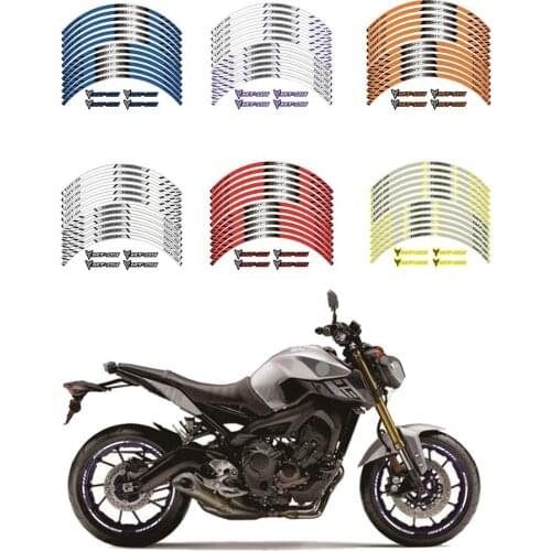 High quality motorcycle wheel decals waterproof Reflective stickers rim stripes For YAMAHA MT-09 YAMAHA MT09 YAMAHA