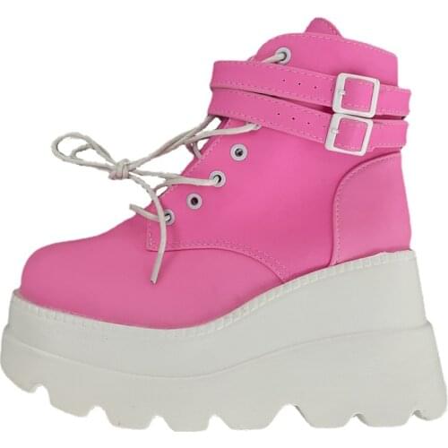 Wertzk Women's Wedge Ankle Boots
