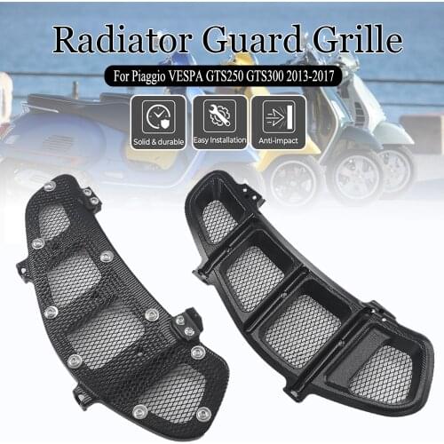 For Piaggio VESPA GTS 250 300 GTS250 GTS300 Motorcycle CNC Radiator Grille Guard Protector Bezel Cover 2013-2017 2018 2019 2020