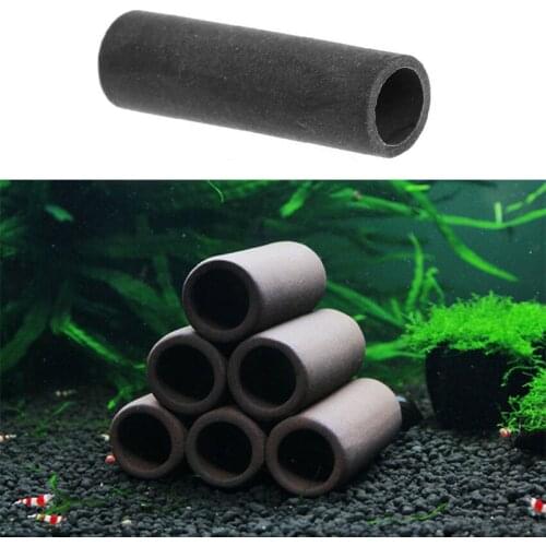 Aquarium Tank Breeding Hiding Cave Shelter Tube Refuge For Fish Shrimp Spawn Tank Decor Ceramic Aquarium Tank Accessories