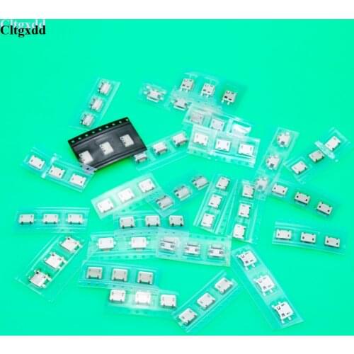 Cltgxdd 25 models 75pcs Micro USB Jacks USB Connector Tail Charging socket for Samsung ZTE Lenovo Huawei Mobile Phone Tablet