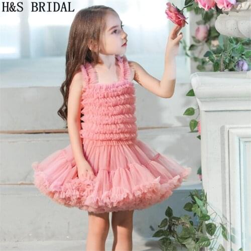 Flower girl dresses Baby Girls Tutu Skirt Fluffy Children Ballet Kids Pettiskirt Baby Girl Skirts Princess Party Dance Skirts