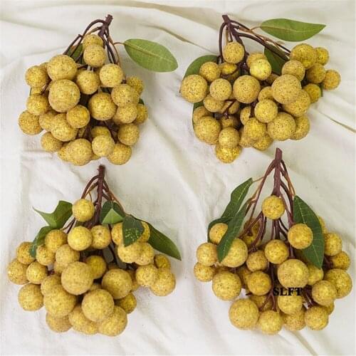 Home hotel supermarket Shop Store decoration display props festive party supplies fake fruit artificial Simulation longan model