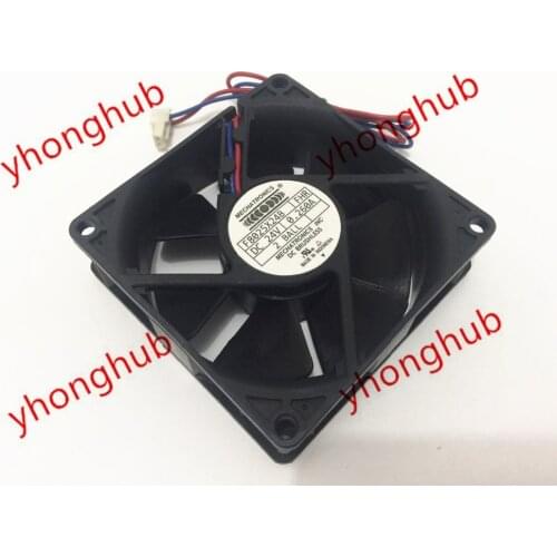 MECHATRONICS F8025X24B DC 24V 0.260A 80x80x25mm 2-wire Server Cooling Fan