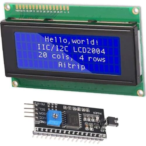 I2C/LCD2004 IIC LCD Display Monitor 2004 20X4 5V Character Blue Backlight Screen LCD2004 IIC I2C for arduino LCD Display
