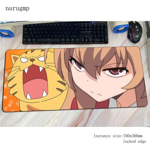 Toradora padmouse table gaming mousepad game 700x300x4mm mouse pad gamer computer Natural Rubber desk mat notbook mousemat pc