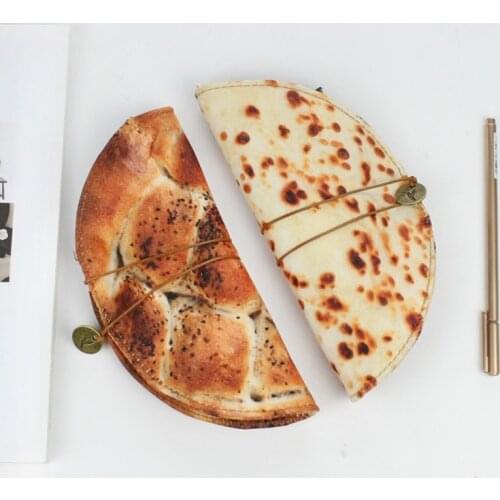 Simulation Food Pancake Pencil Case Pen Case New Fun Pancakes Pen Bag Stationery Storage Bag School Supplies Home Storage