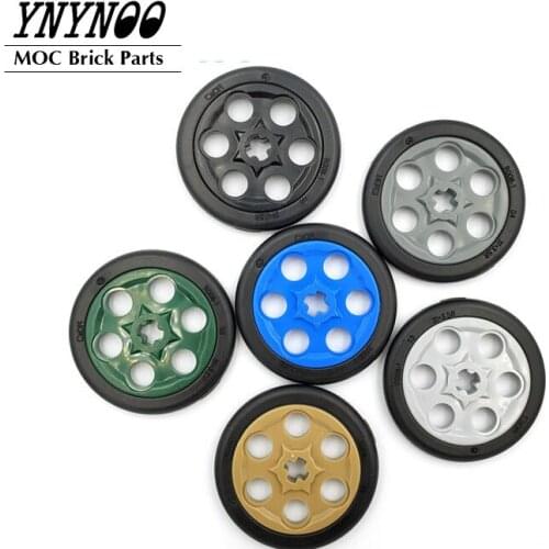 20Pcs/lot Wheels and Tyres Technical Wedge Belt Wheel Tire 2815 fit for 4185 Pulley / Wheel Building Blocks Bricks Parts DIY Toy