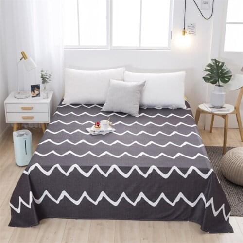 Comfort Premium Flat Sheets 100% Polyester Bedsheet Flower Cartoon Pattern Bed Cover Linens Multi-Size Bedspread for Child Adult