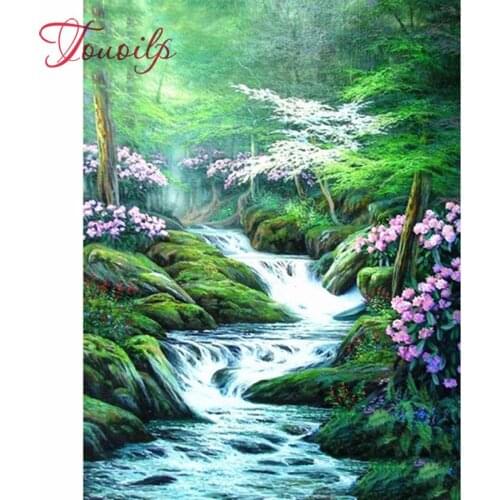 Plein carré/rond diamant mosaïque paysage 5d diamant peinture paysage pierres diamant broderie point de croix